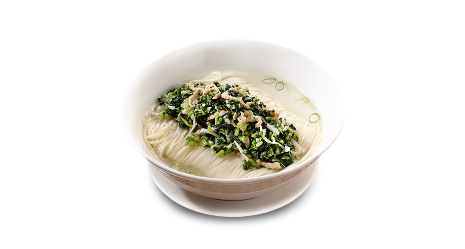 Noodle Soup with Chinese Mustard Greens and Shredded Pork