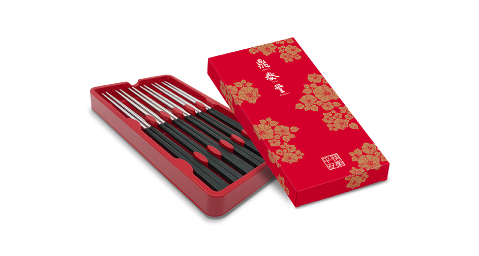 Stainless Steel Chopsticks Gift Set<br>(6 Pairs)